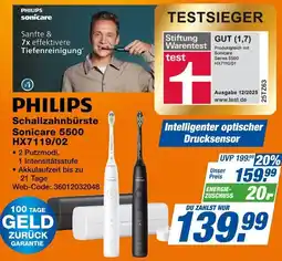 Expert PHILIPS Schallzahnbürste Sonicare 5500 HX7119/02 Angebot