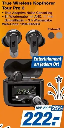 Expert JBL True Wireless Kopfhörer Tour Pro 3 Angebot
