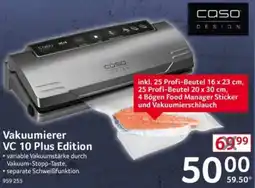 Selgros Caso Vakuumierer VC 10 Plus Edition Angebot