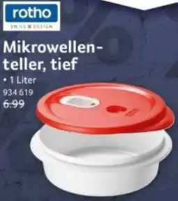 Selgros rotho Mikrowellenteller, tief Angebot
