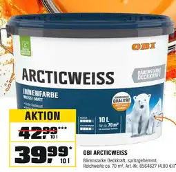 OBI Obi arcticweiss innenfarbe Angebot