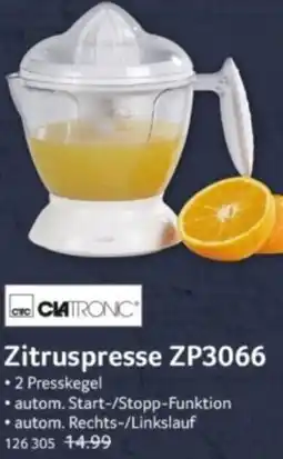 Selgros Clatronic Zitruspresse ZP3066 Angebot