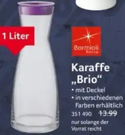 Selgros Bormioli Rocco Karaffe ,,Brio" Angebot