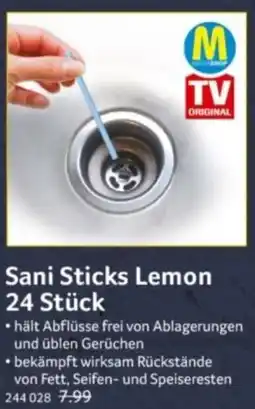 Selgros Sani Sticks Lemon 24 Stück Angebot