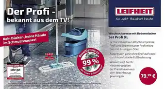 bauSpezi Leifheit Wischtuchpresse Mit Bodenwischer Set Profi XL Angebot