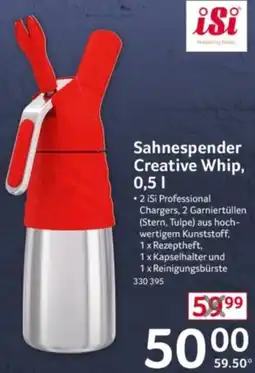 Selgros iSi Sahnespender Creative Whip Angebot
