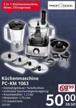 Selgros PROFI COOK Küchenmaschine PC-KM 1063 Angebot