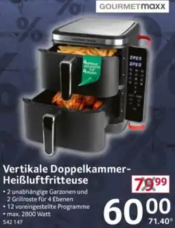 Selgros GOURMETMAXX Vertikale Doppelkammer Heißluftfritteuse Angebot