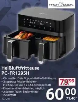 Selgros PROFI COOK Heißluftfritteuse PC-FR1295H Angebot