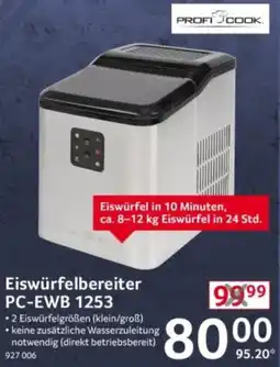 Selgros PROFI COOK Eiswürfelbereiter PC-EWB 1253 Angebot