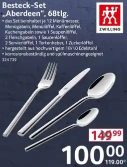 Selgros ZWILLING Besteck-Set ,,Aberdeen", 68tlg. Angebot