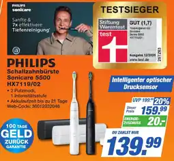 K+B Expert PHILIPS Schallzahnbürste Sonicare 5500 HX7119/02 Angebot