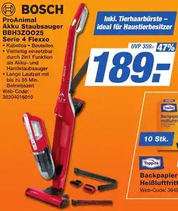 K+B Expert BOSCH ProAnimal Akku Staubsauger BBH3ZOO25 Serie 4 Flexxo Angebot