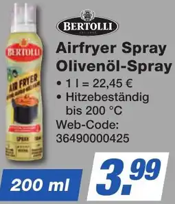 K+B Expert BERTOLLI Airfryer Spray Olivenöl-Spray Angebot