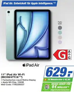 K+B Expert Apple 11" iPad Air Wi-Fi (MC9W4TY/A) Angebot