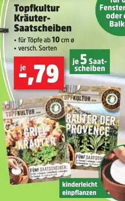 Thomas Philipps Topfkultur Kräuter Saatscheiben Angebot