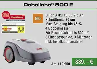 bauSpezi Robolinho 500 E Angebot