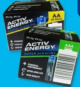 Aldi Süd Activ Energy Alkaline-Batterien Angebot