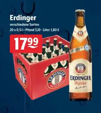 Getränke Hoffmann Erdinger 20x0,5L Angebot