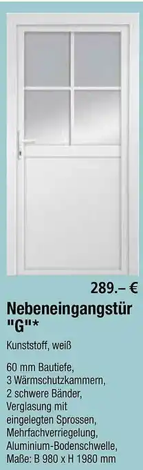 bauSpezi Nebeneingangstür G Angebot