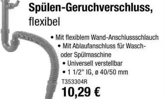 bauSpezi Spülen-geruchverschluss, Flexibel Angebot