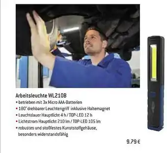 bauSpezi Arbeitsleuchte Wl210b Angebot