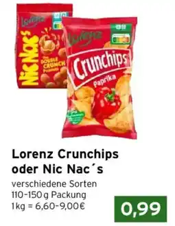 CAP Markt Lorenz Crunchips oder Nic Nac's Angebot