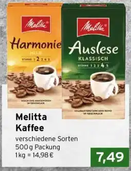 CAP Markt Melitta Kaffee Angebot