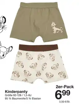 Zeeman Kinderpanty 2er-Pack Angebot