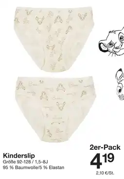 Zeeman Kinderslip 2er-Pack Angebot