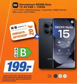 K+B Expert Smartphone REDMI Note 15 4G 6 GB +128 GB Angebot