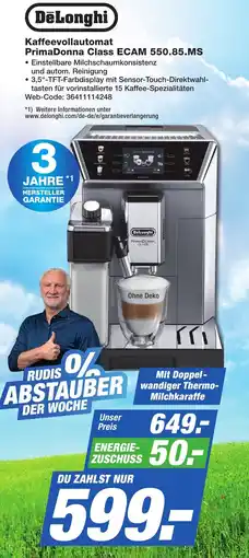 K+B Expert DeLonghi Kaffeevollautomat PrimaDonna Class ECAM 550.85.MS Angebot