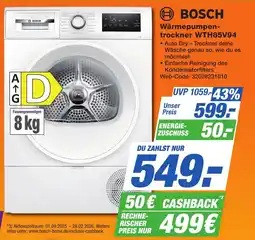 K+B Expert BOSCH Wärmepumpentrockner WTH85V94 Angebot