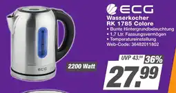 K+B Expert ECG Wasserkocher RK 1785 Colore Angebot