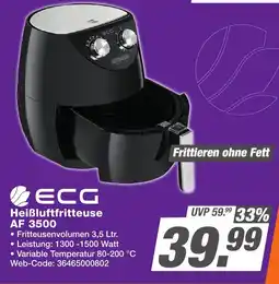 K+B Expert ECG Heißluftfritteuse AF 3500 Angebot