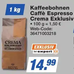 K+B Expert Kaffeebohnen Caffè Espresso Crema Exklusiv Angebot