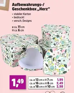 Thomas Philipps Aufbewahrungs-/ Geschenkbox,,Herz" Ø ca. 11 cm Angebot