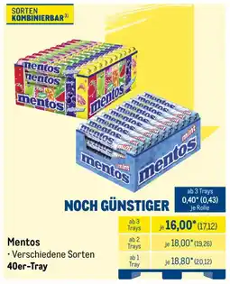 METRO Mentos 40er-Tray Angebot