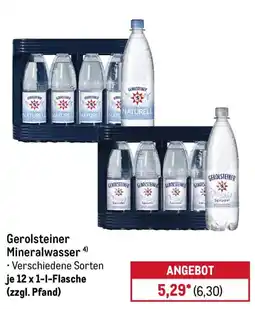 METRO Gerolsteiner Mineralwasser Angebot
