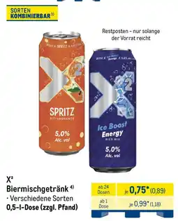 METRO X2 Biermischgetränk Angebot