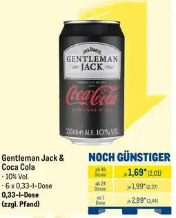 METRO Gentleman Jack & Coca Cola Angebot