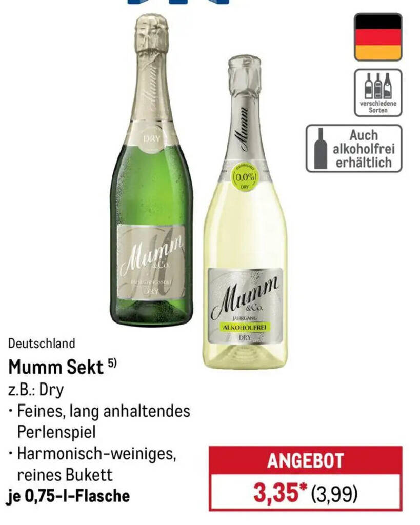 Mumm Sekt Im Angebot Diese Woche