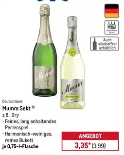 METRO Deutschland Mumm Sekt Angebot
