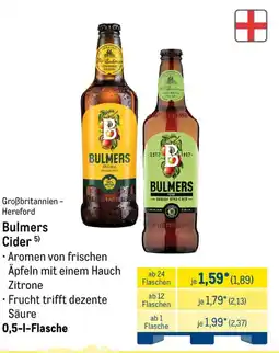 METRO Bulmers Cider Angebot