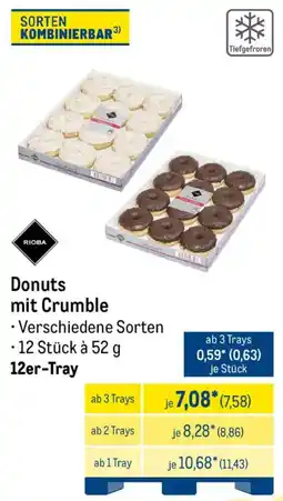 METRO Donuts mit Crumble 12er-Tray Angebot