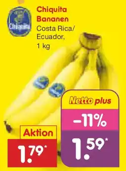 Netto Marken-Discount Chiquita Bananen Angebot