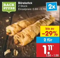 Netto Marken-Discount BACK STUBE Börekstick Angebot