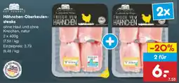 Netto Marken-Discount GUT PONHOLZ Hähnchen-Oberkeulen- steaks Angebot