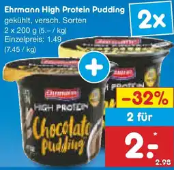Netto Marken-Discount Ehrmann High Protein Pudding Angebot