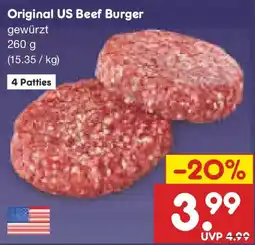 Netto Marken-Discount Original US Beef Burger Angebot